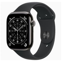 Apple Watch Series 11 LTE Slate Titanium 46mm Black Sport Band - Very Good