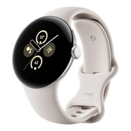 Google Pixel Watch 2 LTE Polished Silver Aluminium 41mm Porcelain Active Band Unlocked - Good