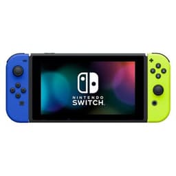 Nintendo Switch V2 Dark Blue / Neon Yellow - Pristine