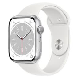 Apple Watch Series 8 GPS Silver Aluminium 41mm White Sport Band - Good