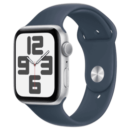 Apple Watch SE (2022) GPS Silver Aluminium 40mm Blue Sport Band - Very Good