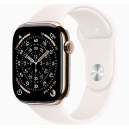 Apple Watch Series 11 LTE Gold Titanium 42mm Light Blush Sport Band - Pristine