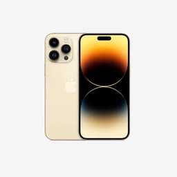 Refurbished iPhone 14 Pro Max with New Battery - Gold - 128 GB - Pristine