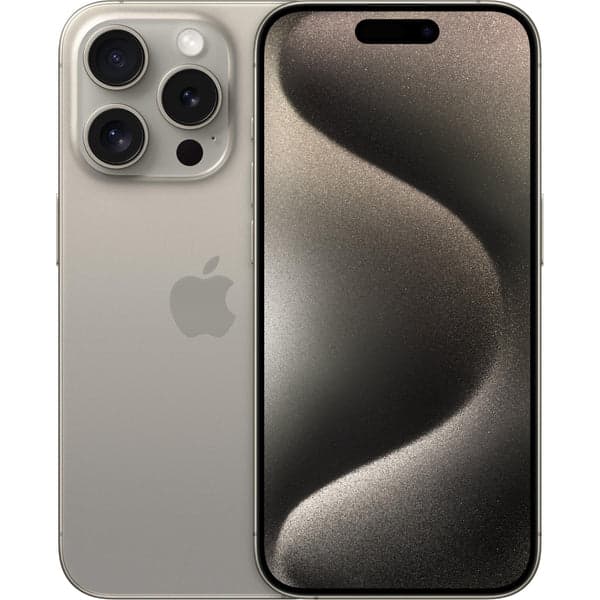 Refurbished iPhone 15 Pro - Natural Titanium - 128GB - Pristine