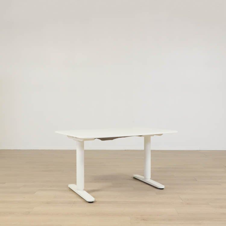 Elektriskt Höj-och sänkbart skrivbord  Bekant - Vit 160 cm