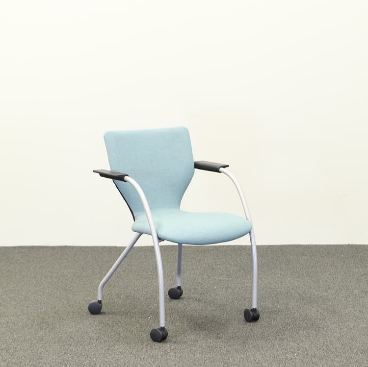 Konferensstol på hjul - Blå