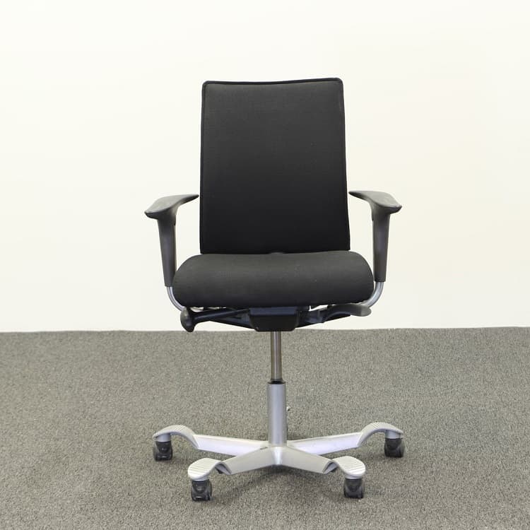 Kontorsstol H05 - Svart utan söm Hög patron