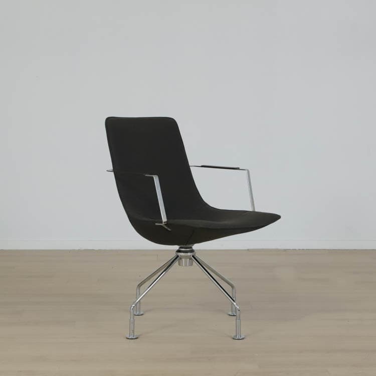 Konferensstol Comet - Utan armstöd - Mörkgrå Klädsel