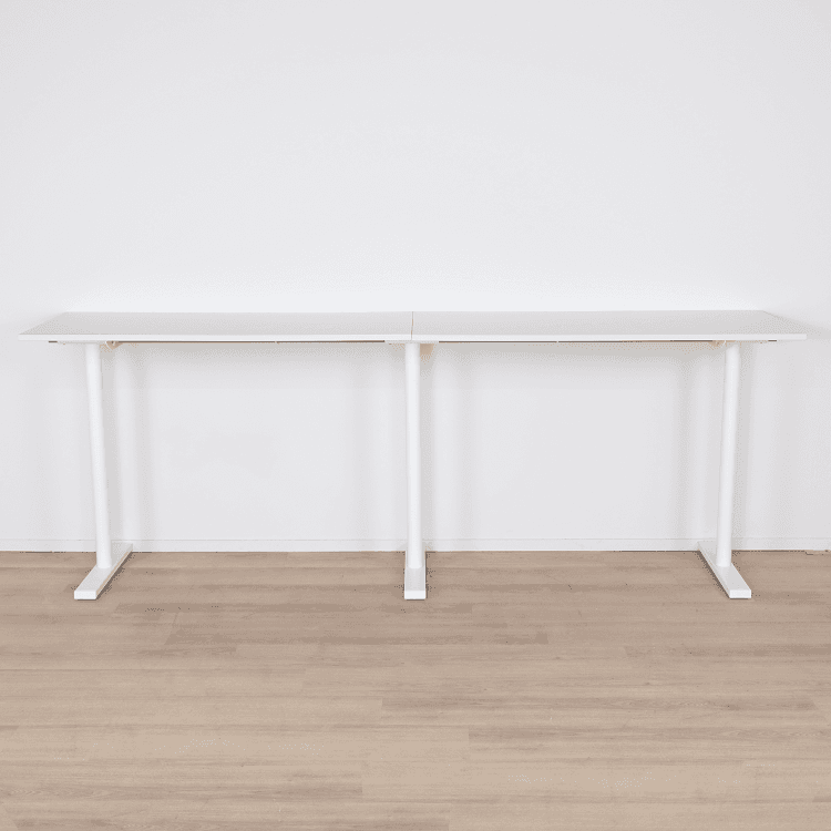 Vitt barbord - Kort 140 cm