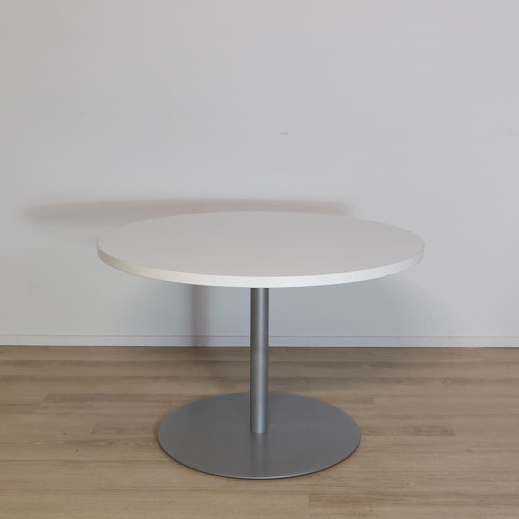 Runt Vitt Cafébord  - Diameter: 82 cm