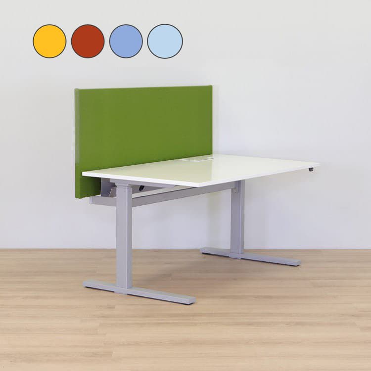 Skrivbord med bordsskärm  - Gul