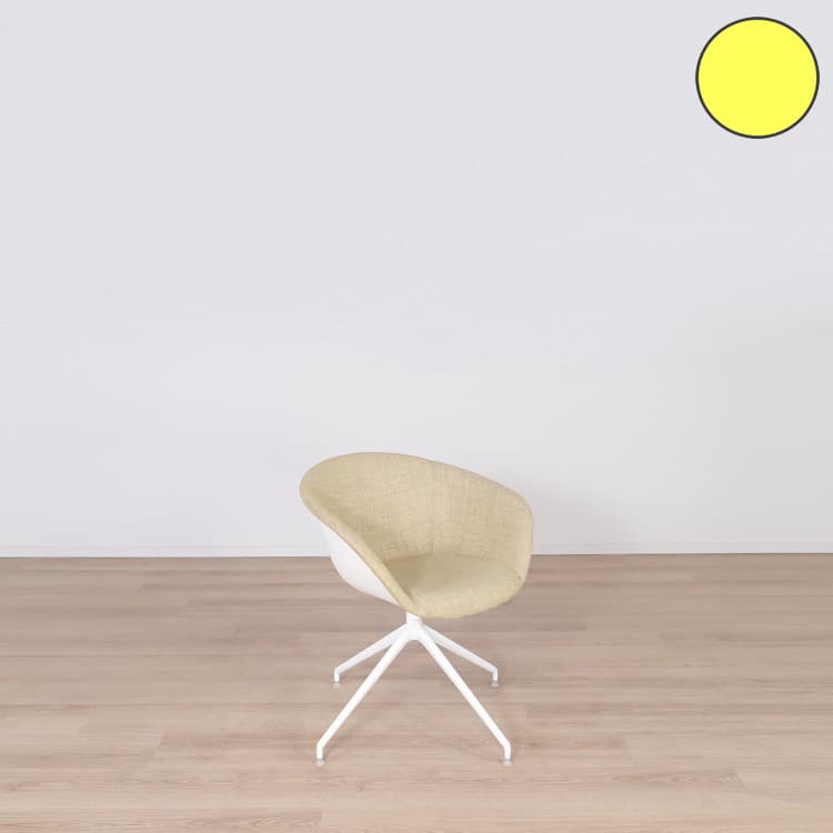 Caféstol Beige/Gul Duna 02  - Gul