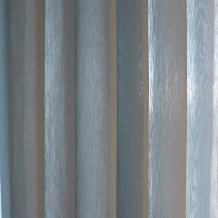 Duvblå Gardin med lyster  - B780xH240