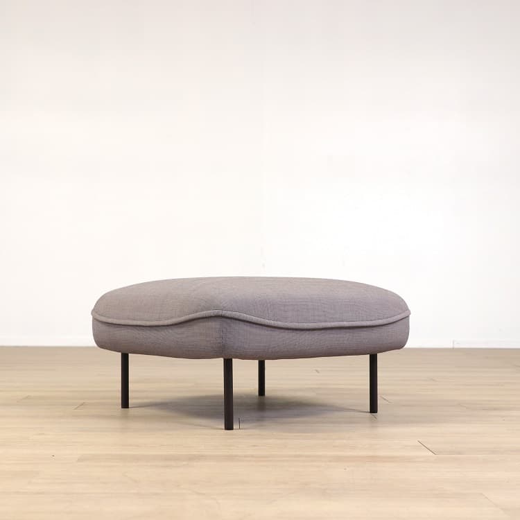 Rund Ottoman - Blå