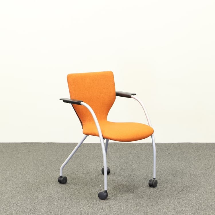 Konferensstol på hjul - Orange