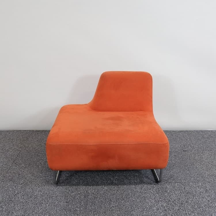 Soffa och Fåtölj Ugo - Modul 1-sits röd klädsel ryggstöd höger
