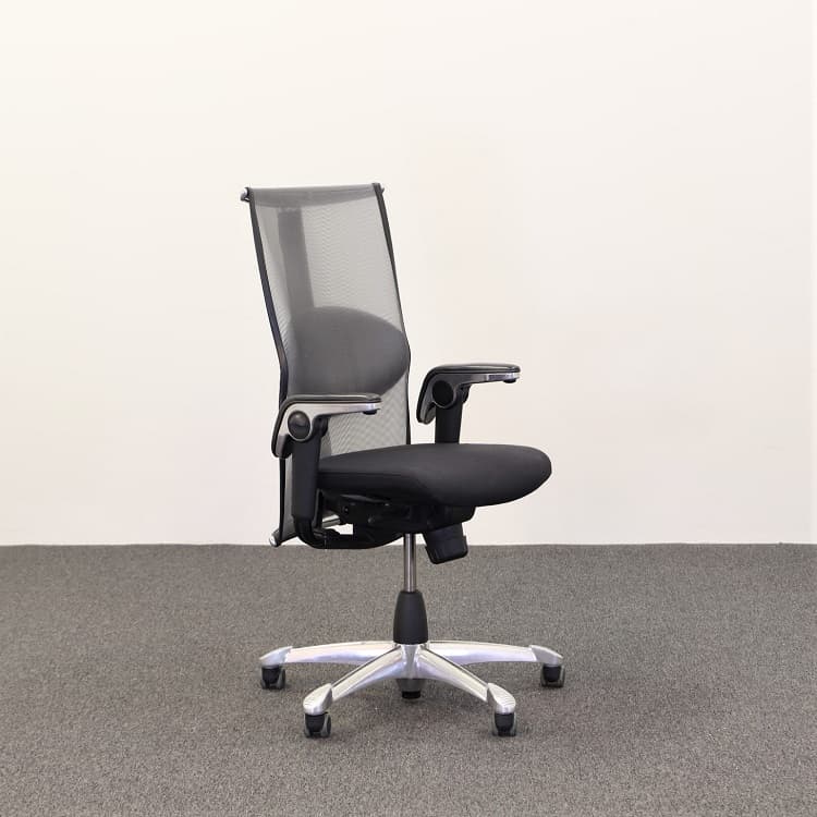 Kontorsstol Inspiration 9221 - Med armstöd, krom fot
