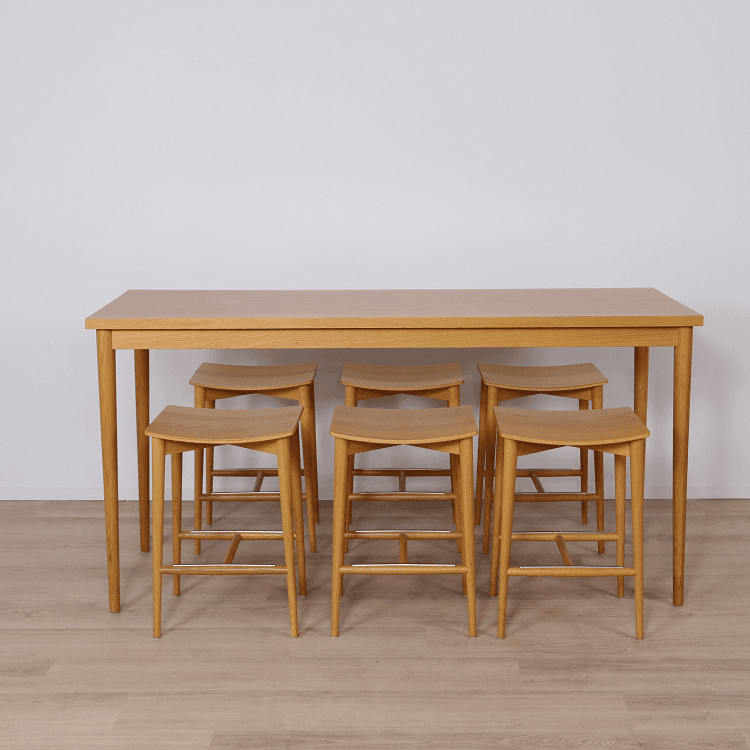 Barmöbler Oak HB-505 & S-051 - Barbord blank
