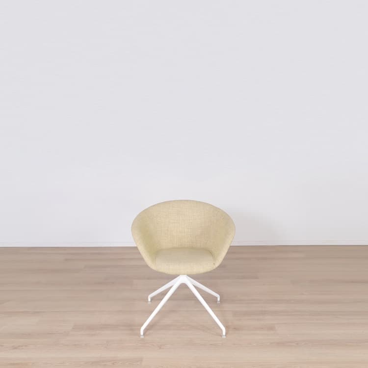 Caféstol Beige/Gul Duna 02 - Gul