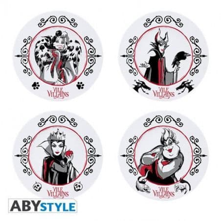 Disney - Set De 4 Assiettes - Disney Villains [Goodies]