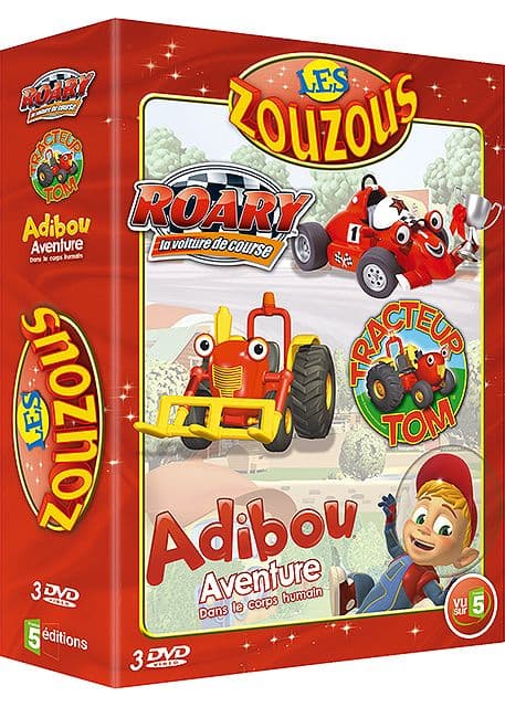 Coffret Les Zouzous - Tracteur Tom + Roary + Adibou - Pack