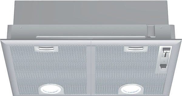 Siemens iQ300 LB55565 - Hotte - groupe filtrant - Niche - largeur : 50 cm - profondeur : 35 cm - extraction et recirculation (avec kit de recirculation supplémentaire) - argent métallique