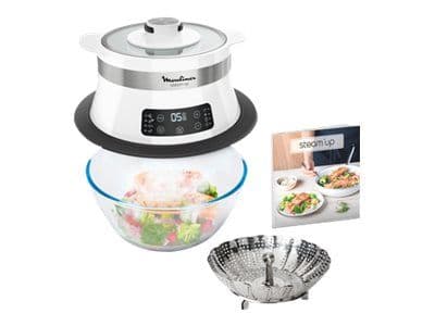 Moulinex VJ504010 Steam'up - Cuiseur vapeur - 550 Watt - blanc