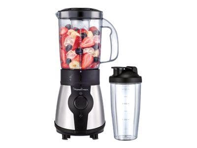 Moulinex Blend&Go LM1B1D10 - Bol mixeur blender - 1.3 litres - 300 Watt - noir/gris foncé
