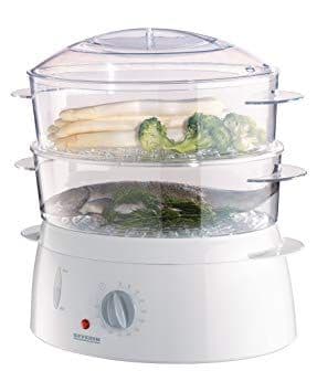 SEVERIN DG 2423 - Cuiseur vapeur - 1000 Watt - bleu clair/blanc