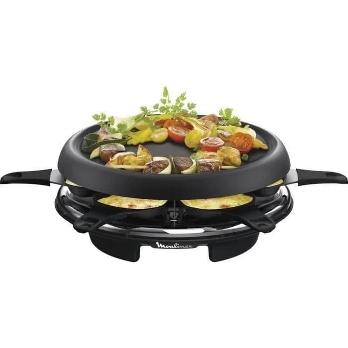 Moulinex Accessimo RE151812 - Appareil à raclette/crêpière - 700 Watt - noir