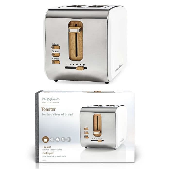 Grille pain Série Soft Touch  2 Emplacements Thermostat réglable: 6 Fonction de dégivrage Blanc