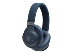 JBL LIVE 650BTNC - Écouteurs avec micro - circum-aural - Bluetooth - sans fil - Suppresseur de bruit actif - bleu