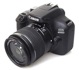 Canon Reflex EOS 4000D avec Objectif EFS 1855mm III, 18 MP, Noir