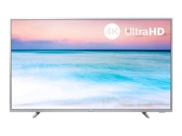 Philips 50PUS6554 - 50" TV LCD rétro-éclairée par LED - Smart TV - Saphi TV - 4K UHD (2160p) 3840 x 2160 - HDR - argent clair