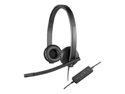 Casque USB Logitech H570e - Micro-casque - sur-oreille - filaire