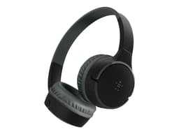 Belkin SoundForm Mini - Écouteurs avec micro - sur-oreille - Bluetooth - sans fil - jack 3,5mm - noir