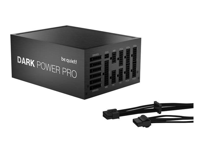 be quiet! Dark Power PRO 12 1500W - Alimentation électrique (interne) - ATX12V 2.51/ EPS12V 2.92 - 80 PLUS Platinum - CA 100-240 V - 1500 Watt - PFC active - Europe - noir