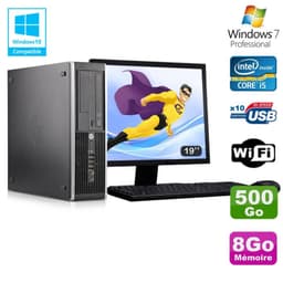 Lot PC HP Elite 8300 SFF I5-3470 3.2GHz 8Go 500Go Graveur Wifi W7 + Ecran 19