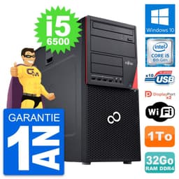 PC Tour Fujitsu Esprimo P756 MT Core i5-6500 RAM 32Go Disque 1To Windows 10 Wifi