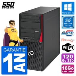 PC Tour Fujitsu Esprimo P756 MT Intel G4400 RAM 16Go SSD 120Go Windows 10 Wifi