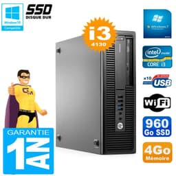 PC HP EliteDesk 800 G1 SFF Core I3-4130 4Go Disque 960Go SSD Graveur DVD Wifi W7