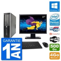 PC HP Compaq 6200 Pro SFF Ecran 27" G630 RAM 4Go Disque 500Go Windows 10 Wifi