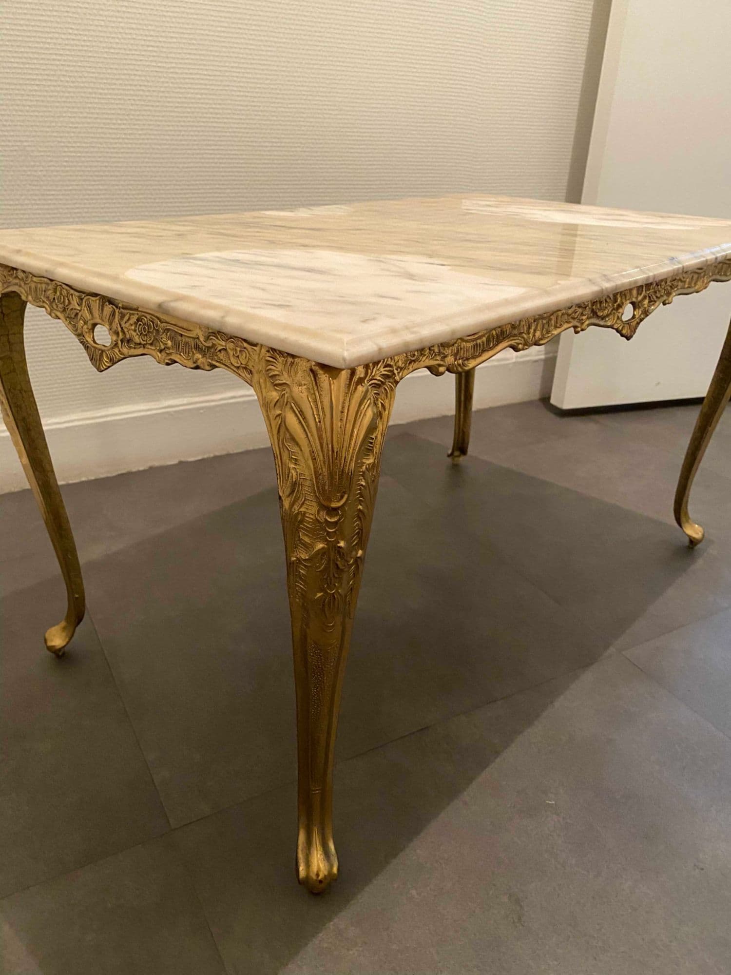 Table Salon Marbre Blanc