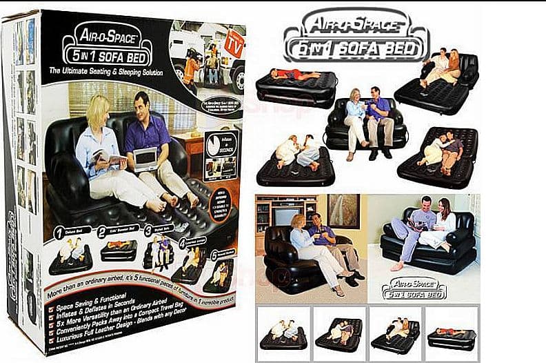 Canapé /Lit/Sofa/ Gonflable , Le Seul Air-O-Space 5 In 1 Sofa Bed