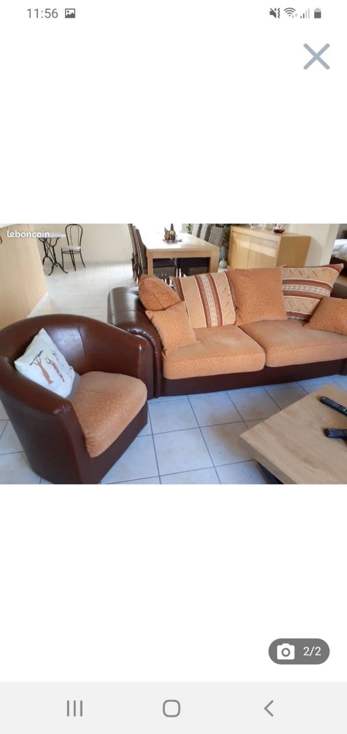 Canapé +2 Fauteuils