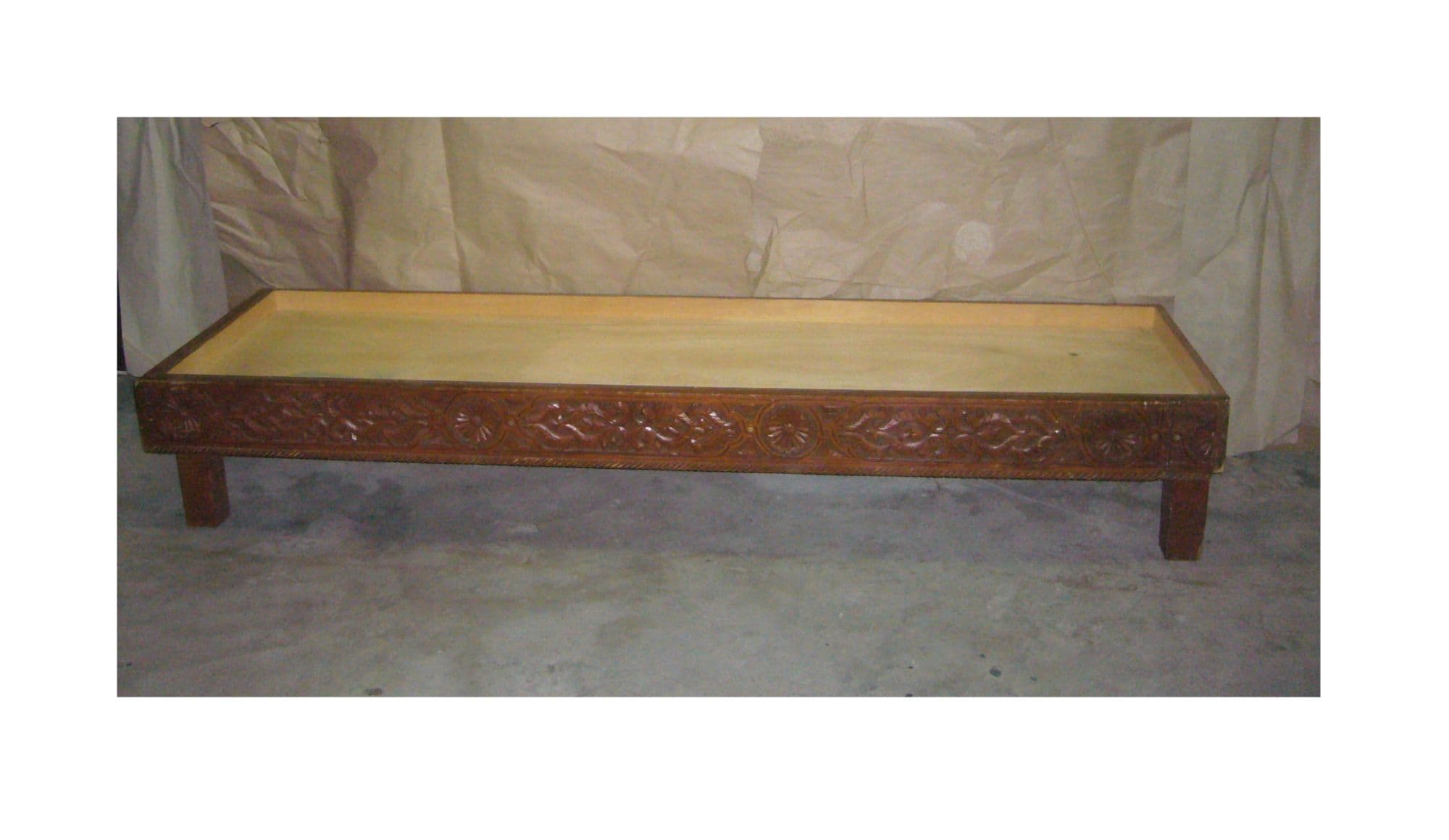 Banquette Sedari Bois Massif Sculpte Banc Pour Canape Salon Marocain Orient Structure De Divan Fauteuil De Salon Style Arabe