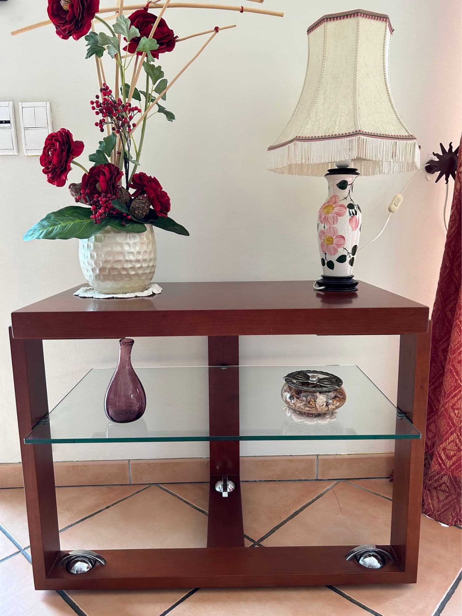 Table Desserte En Bois Exotique Design Roche Bobois