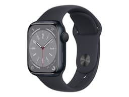 Apple Watch Series 8 (GPS) - Boîtier 41 mm Aluminium Minuit avec Bracelet Sport Minuit