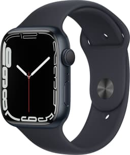 Apple Watch Series 7 (GPS) - Boitier 45 mm Aluminium Noir Minuit avec Bracelet Sport Noir Minuit