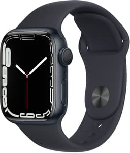 Apple Watch Series 7 (GPS) - Boitier 41 mm Aluminium Noir Minuit avec Bracelet Sport Noir Minuit